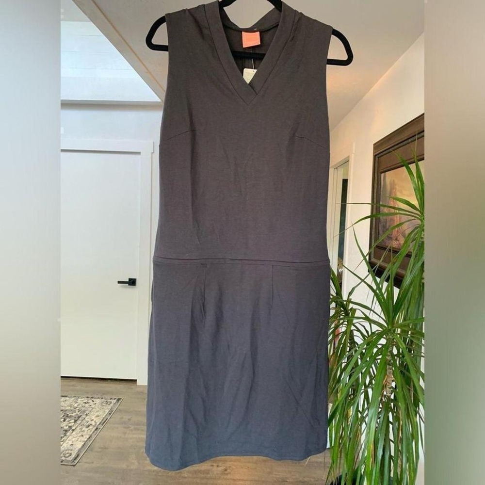 Suite stitch zip off Dress black‎ sleeveless Womens M